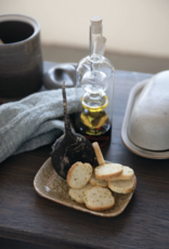 Glass Oil and Vinegar Cruet with Cork Stoppers