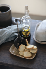 Glass Oil and Vinegar Cruet with Cork Stoppers