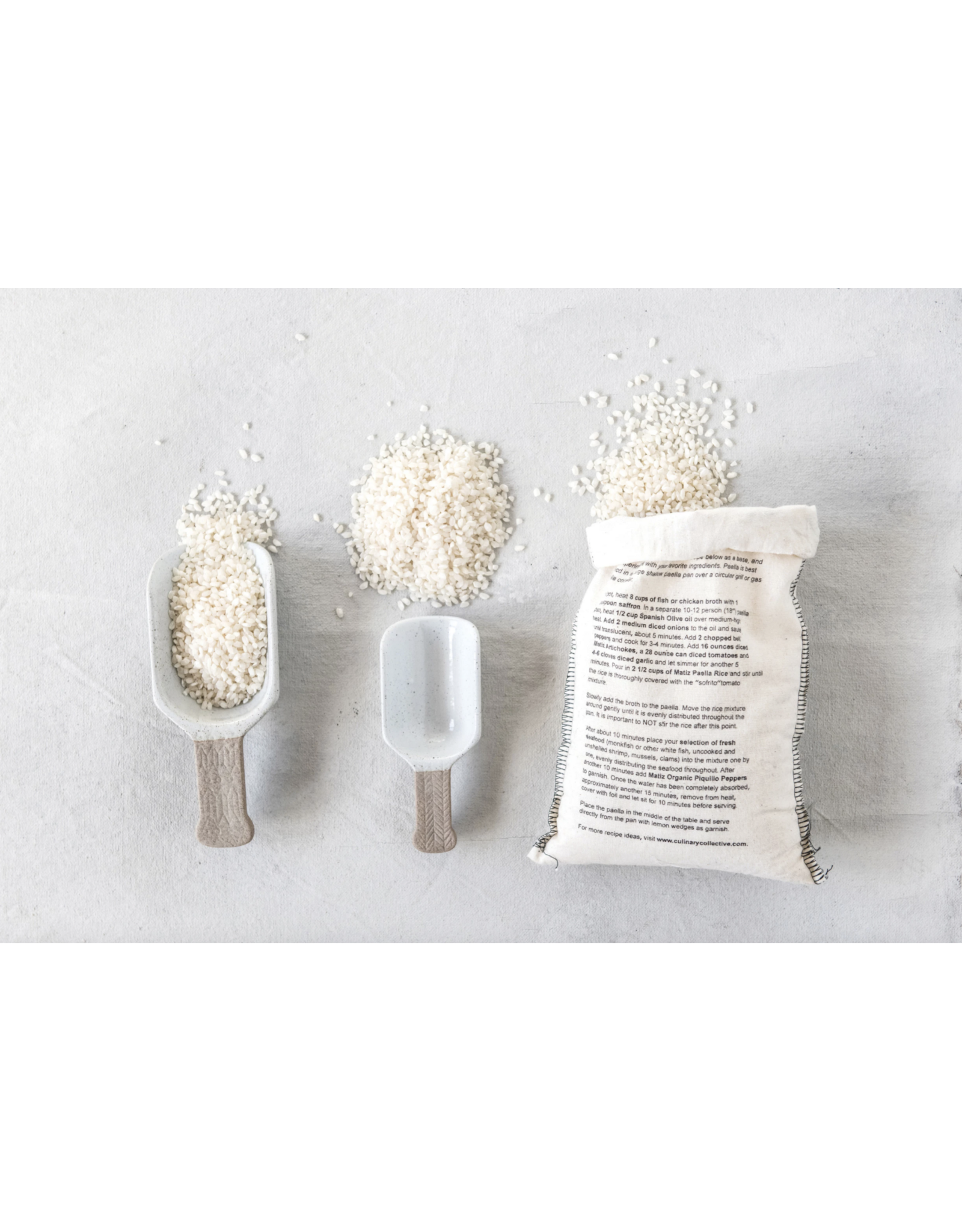 Porcelain Scoops, White, S/2