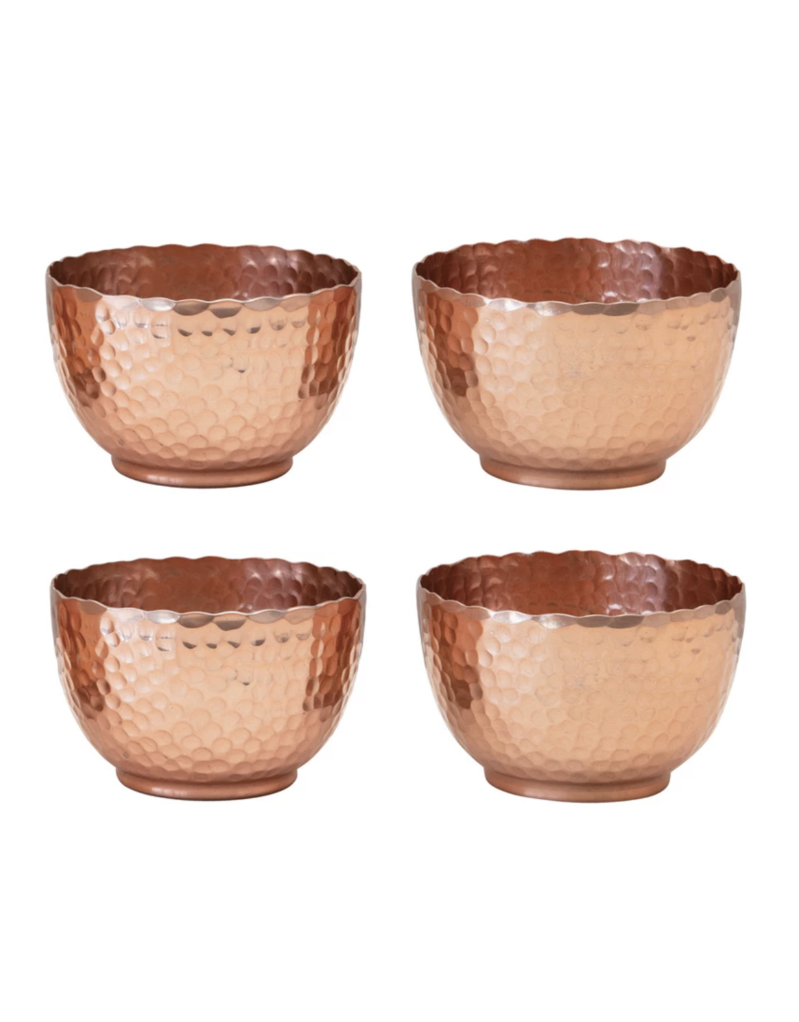 Bronze Hammered Metal Bowl