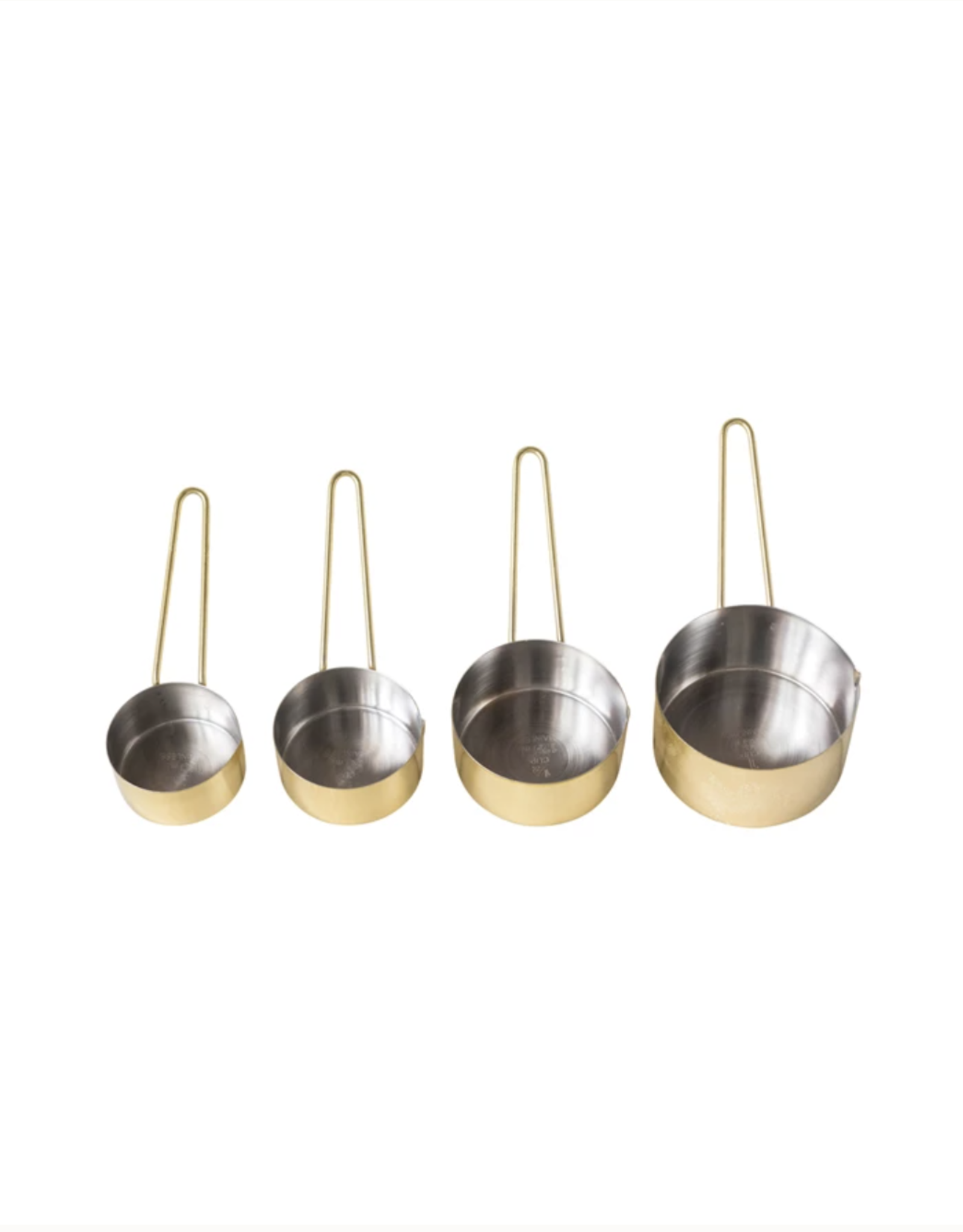 Hammered Gold Stainless Steel Measuring Cups