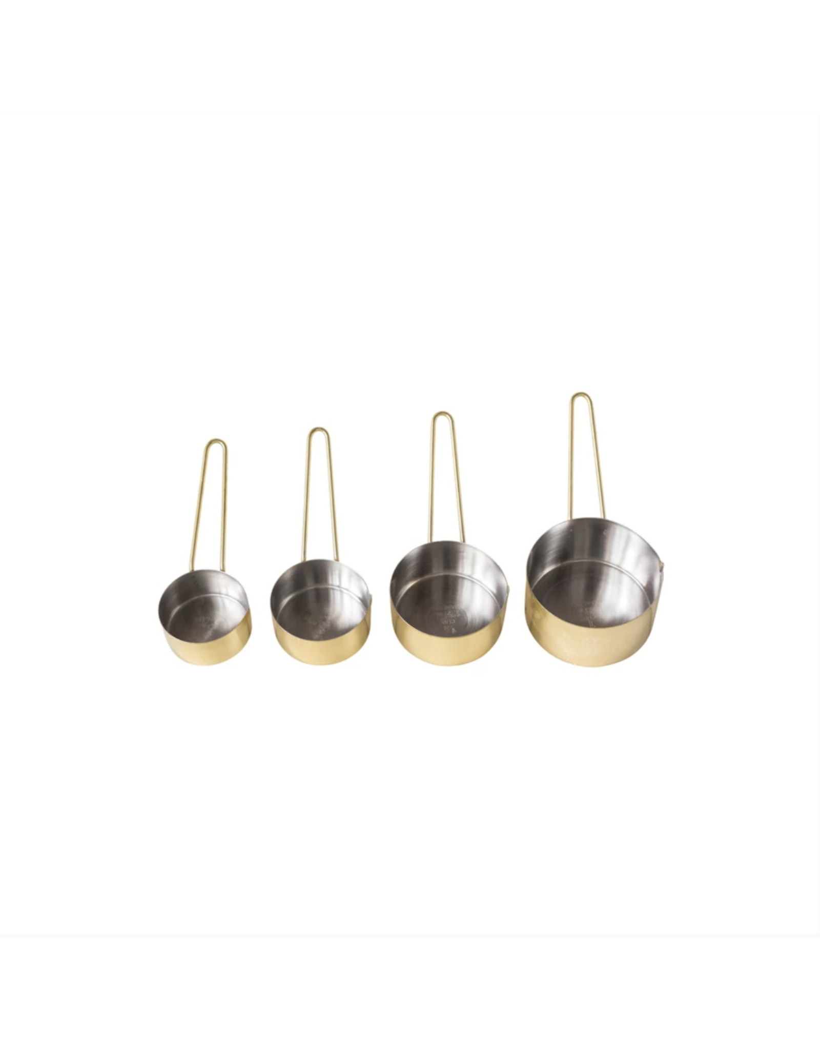 Hammered Gold Stainless Steel Measuring Cups