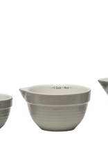 Batter Bowl Measuring Cups, S/4 - Grey