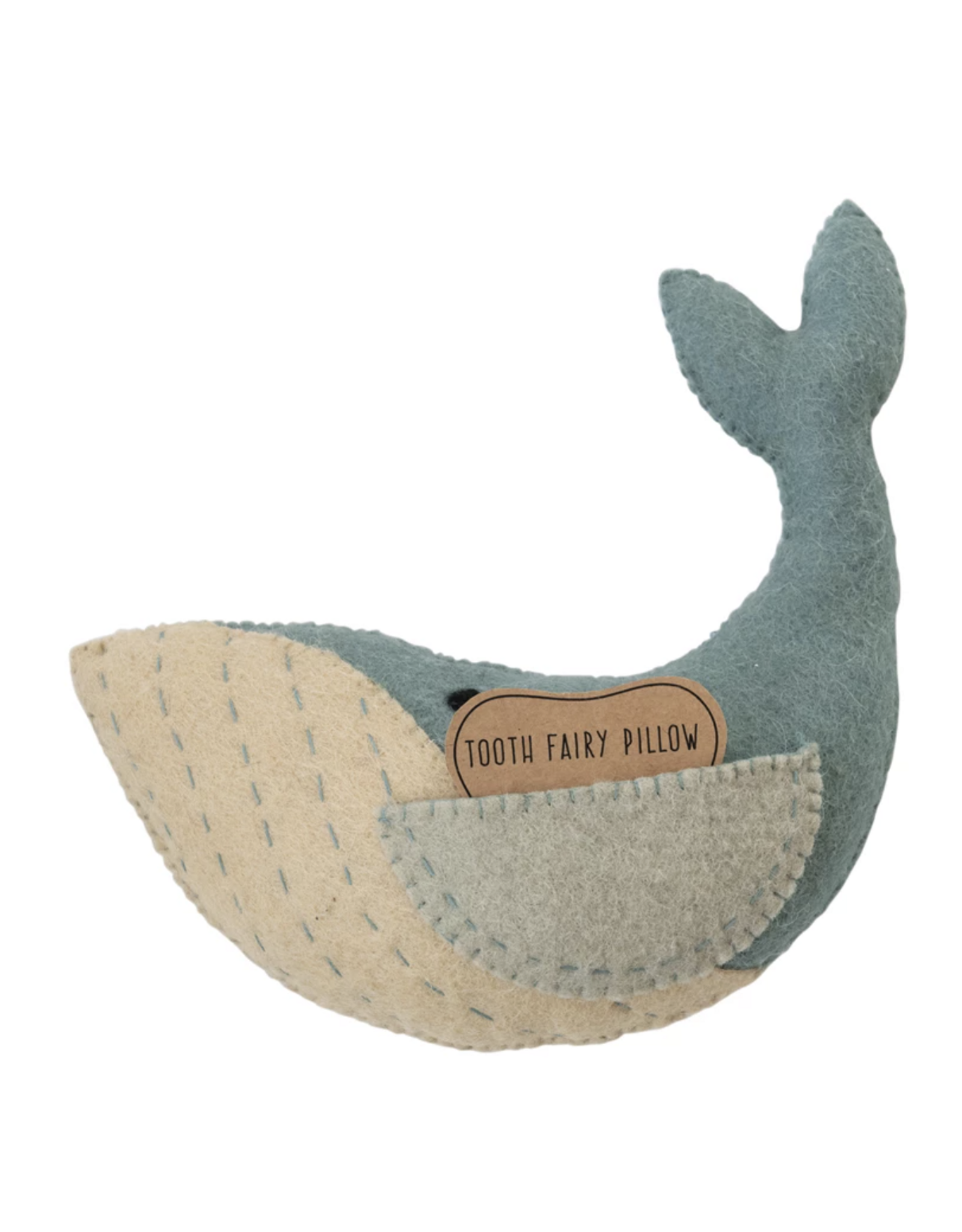 Wool Whale Tooth Fairy Pillow