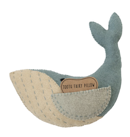 Wool Whale Tooth Fairy Pillow