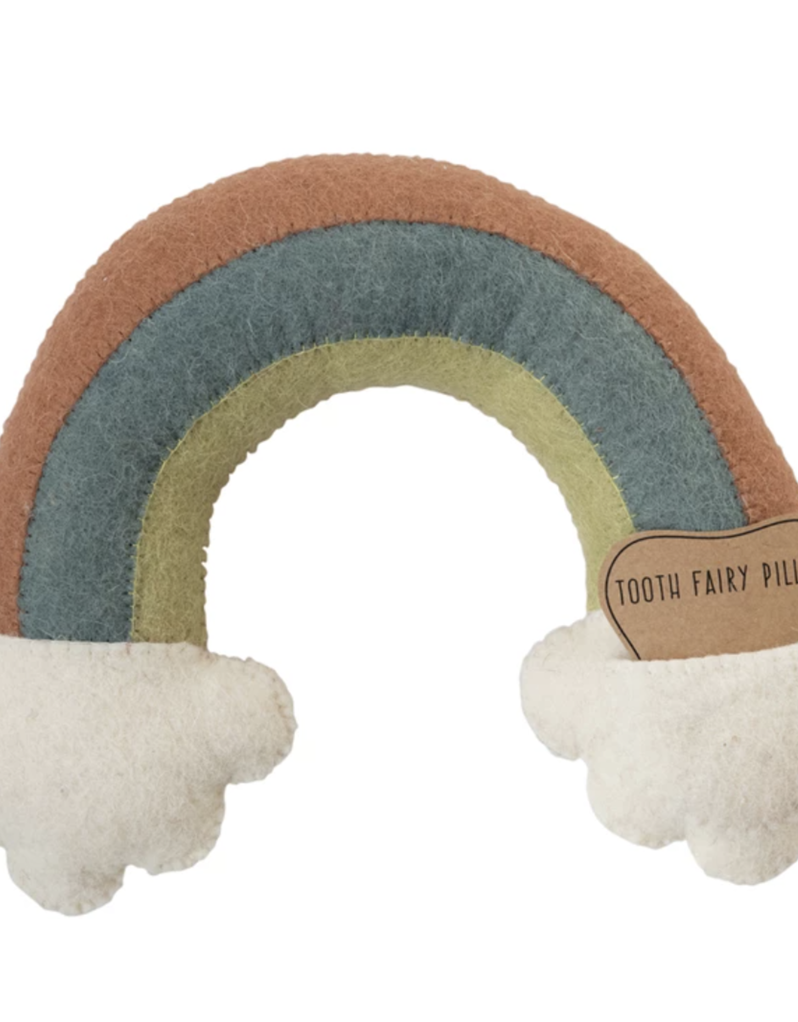 Wool Rainbow Tooth Fairy Pillow