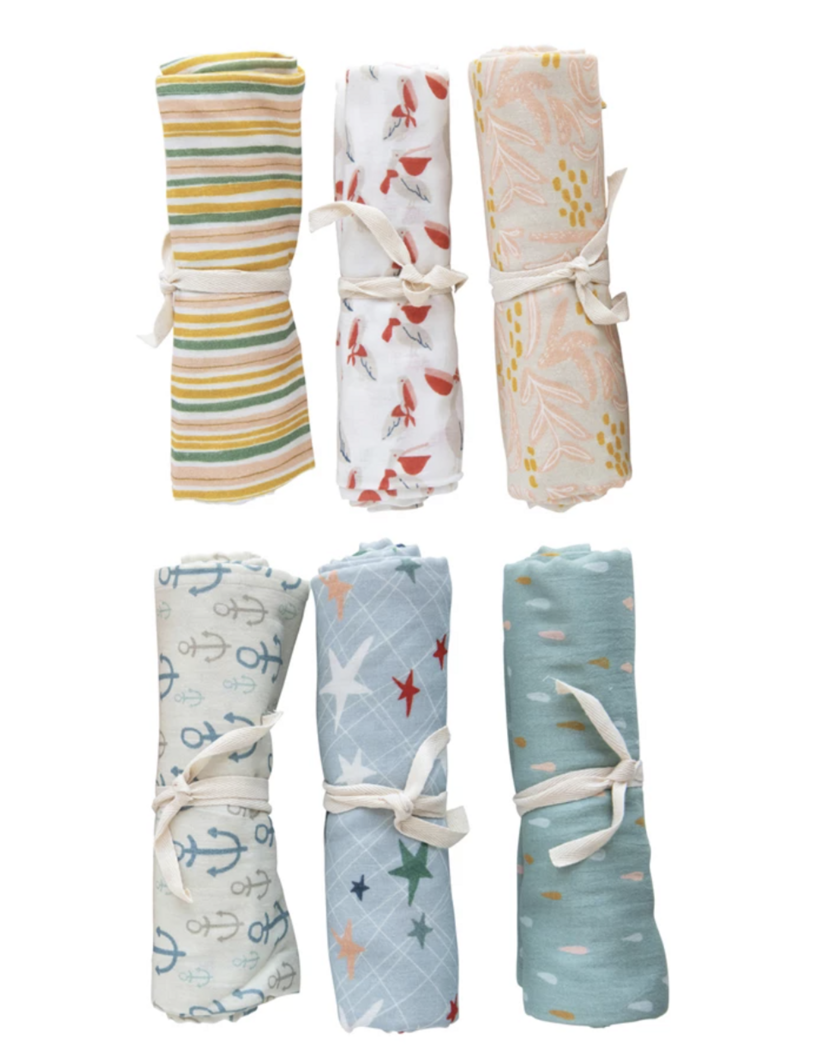 Cotton Printed Baby Swaddle, Various