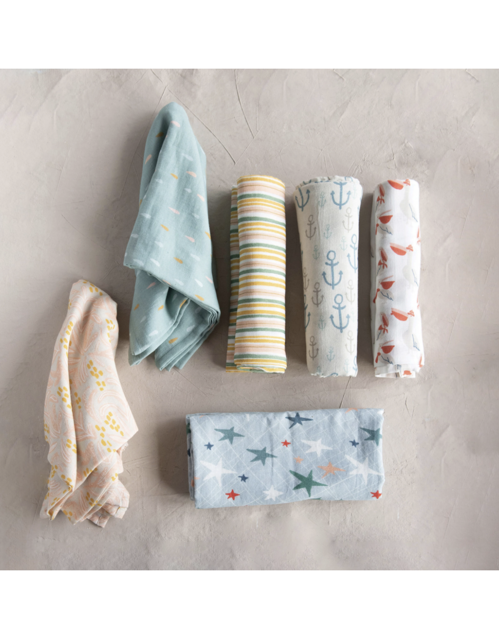Cotton Printed Baby Swaddle, Various
