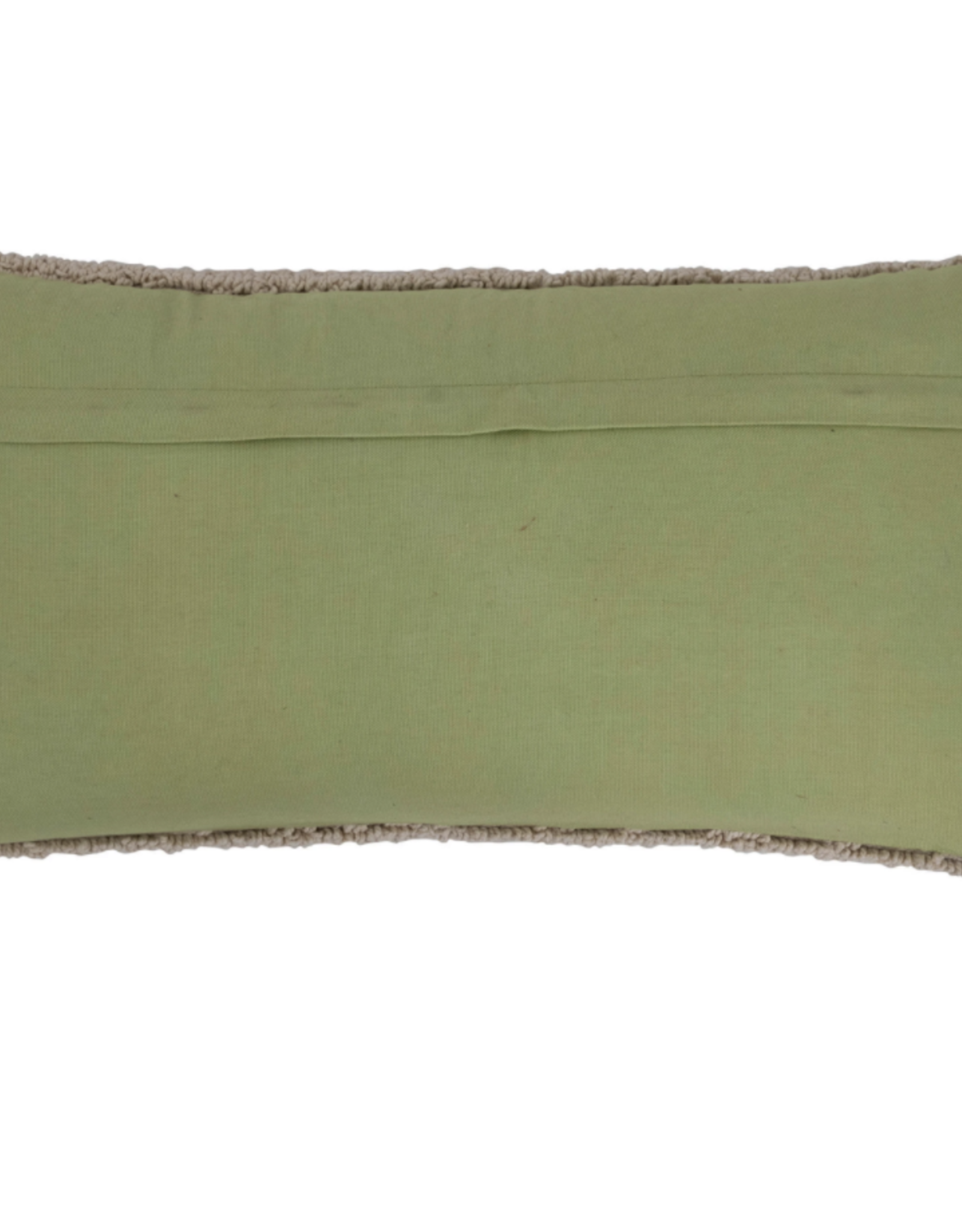 Cotton Punch Hook Pillow with Alligator