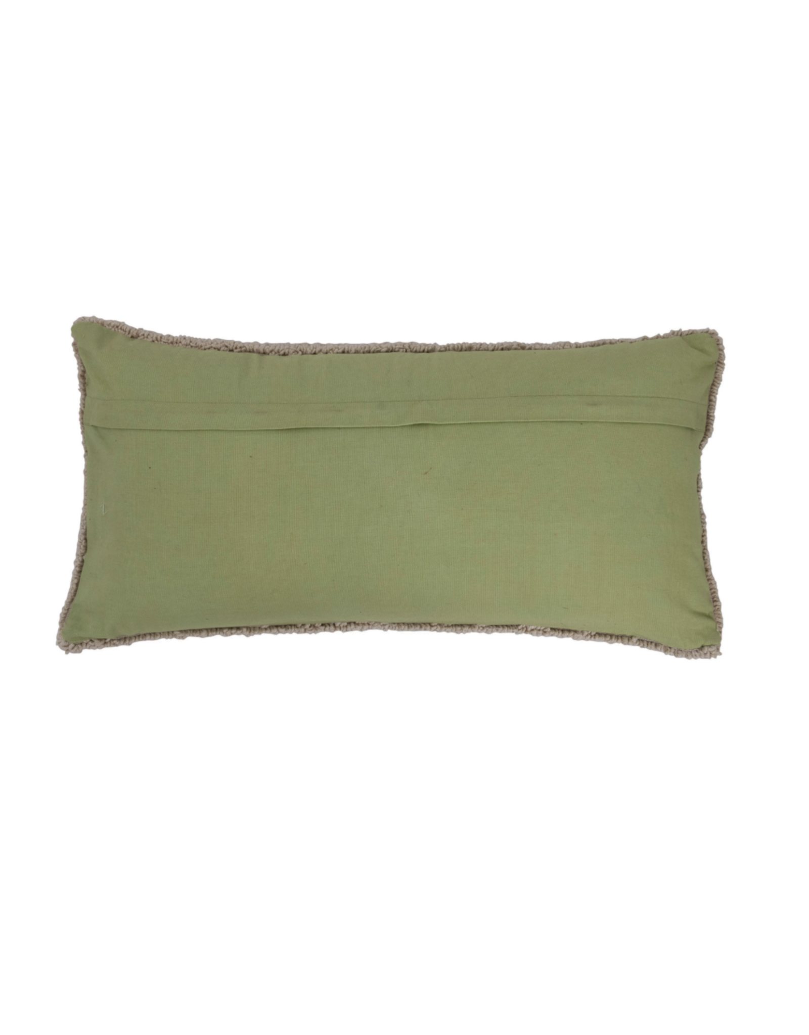 Cotton Punch Hook Pillow with Alligator