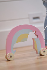 Rainbow Princess Wooden Pull Toy
