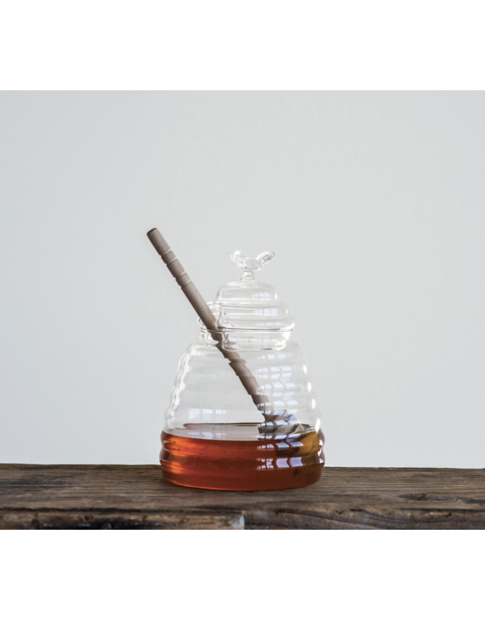 Honey Jar with Honey Dipper