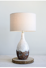 Ceramic Table Lamp with Linen Shade