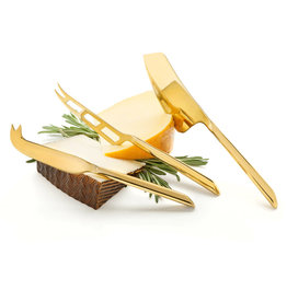 Gold Cheese Knives, S/3