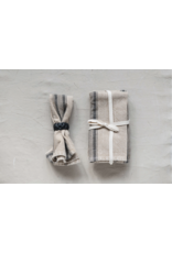 Black Leather Braided Napkin Ring
