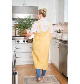 Yellow Cross Back Apron