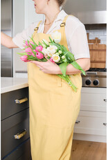 Yellow Cross Back Apron