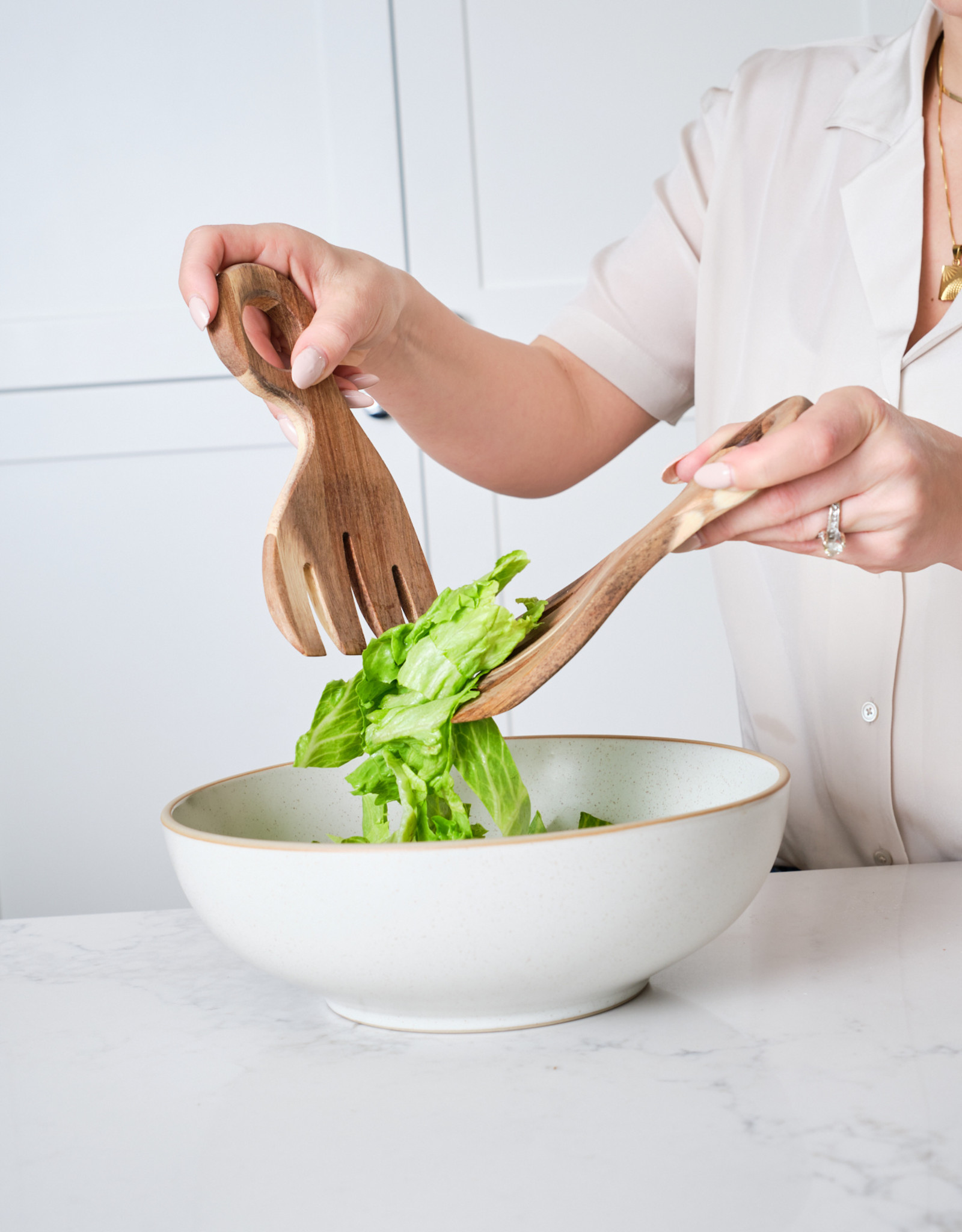 Acacia Wood Salad Servers