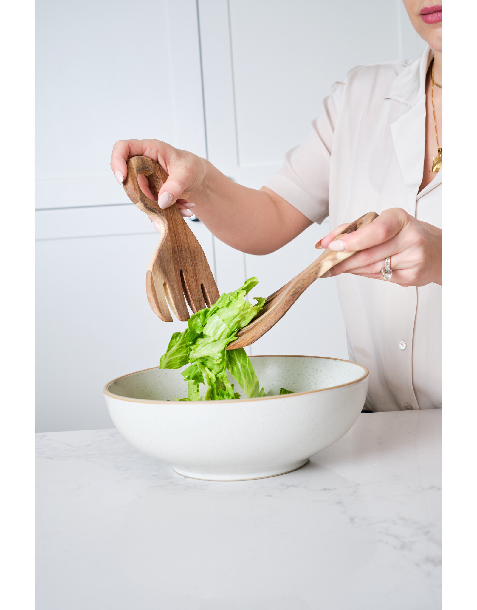 Acacia Wood Salad Servers