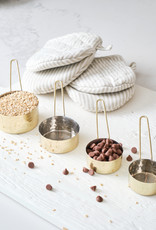 Hammered Gold Stainless Steel Measuring Cups