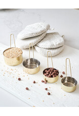 Hammered Gold Stainless Steel Measuring Cups