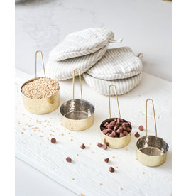 Hammered Gold Stainless Steel Measuring Cups