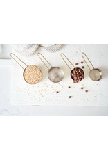 Hammered Gold Stainless Steel Measuring Cups
