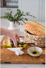 Glass Oil and Vinegar Cruet with Cork Stoppers
