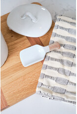 Porcelain Scoops, White, S/2