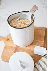 Porcelain Scoops, White, S/2