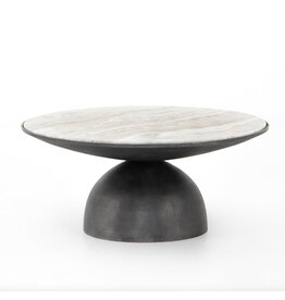Corbett Coffee Table in Hammered Grey