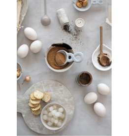 Stoneware Spoon Rest with Twisted Handle