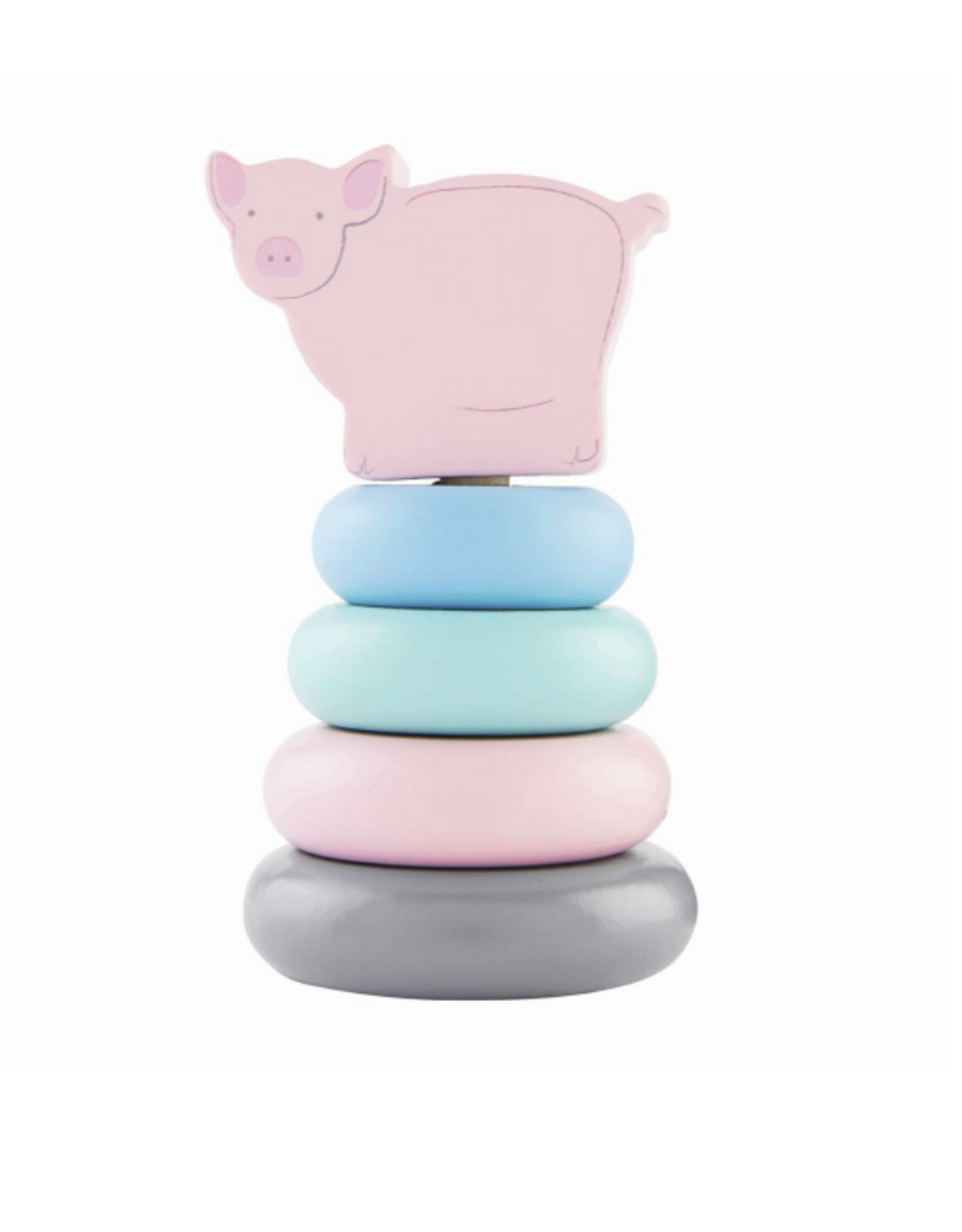 Pig Stacking Wood Toy