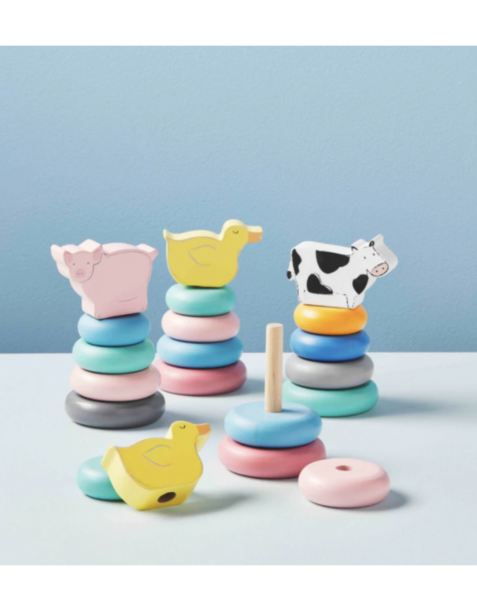 Duck Farm Stacking Wood Toy