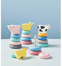 Duck Farm Stacking Wood Toy