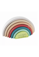 Green Wood Rainbow Stacking Toy