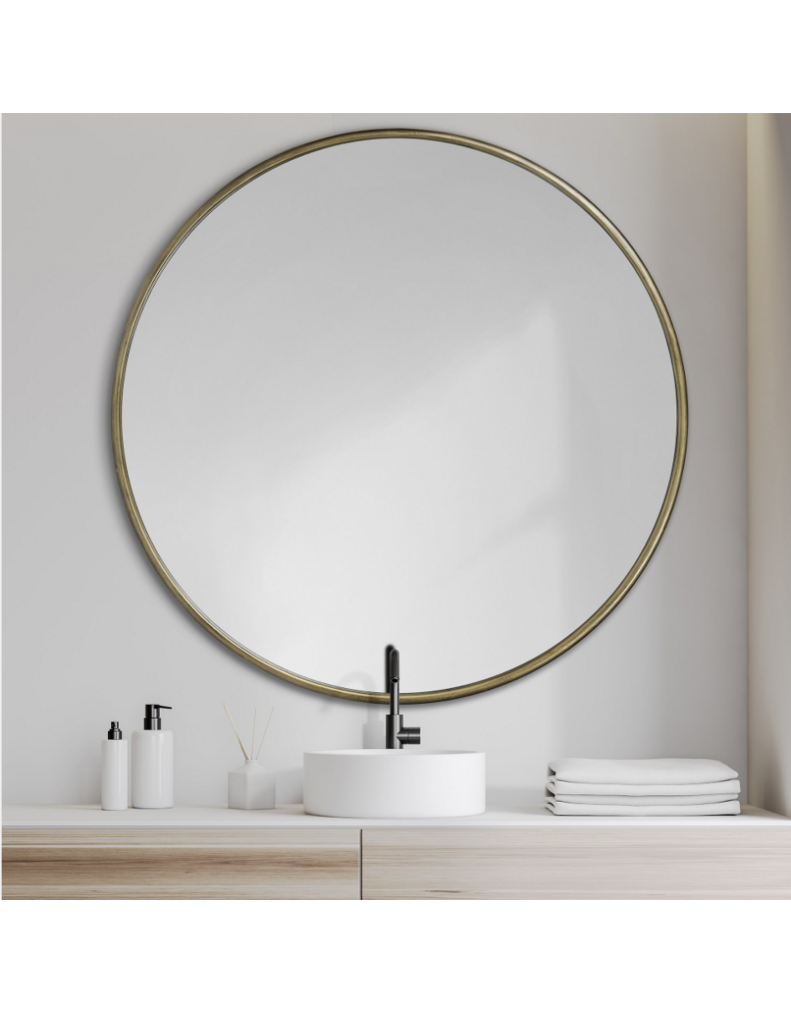 Piper Mirror, Gold - 47"
