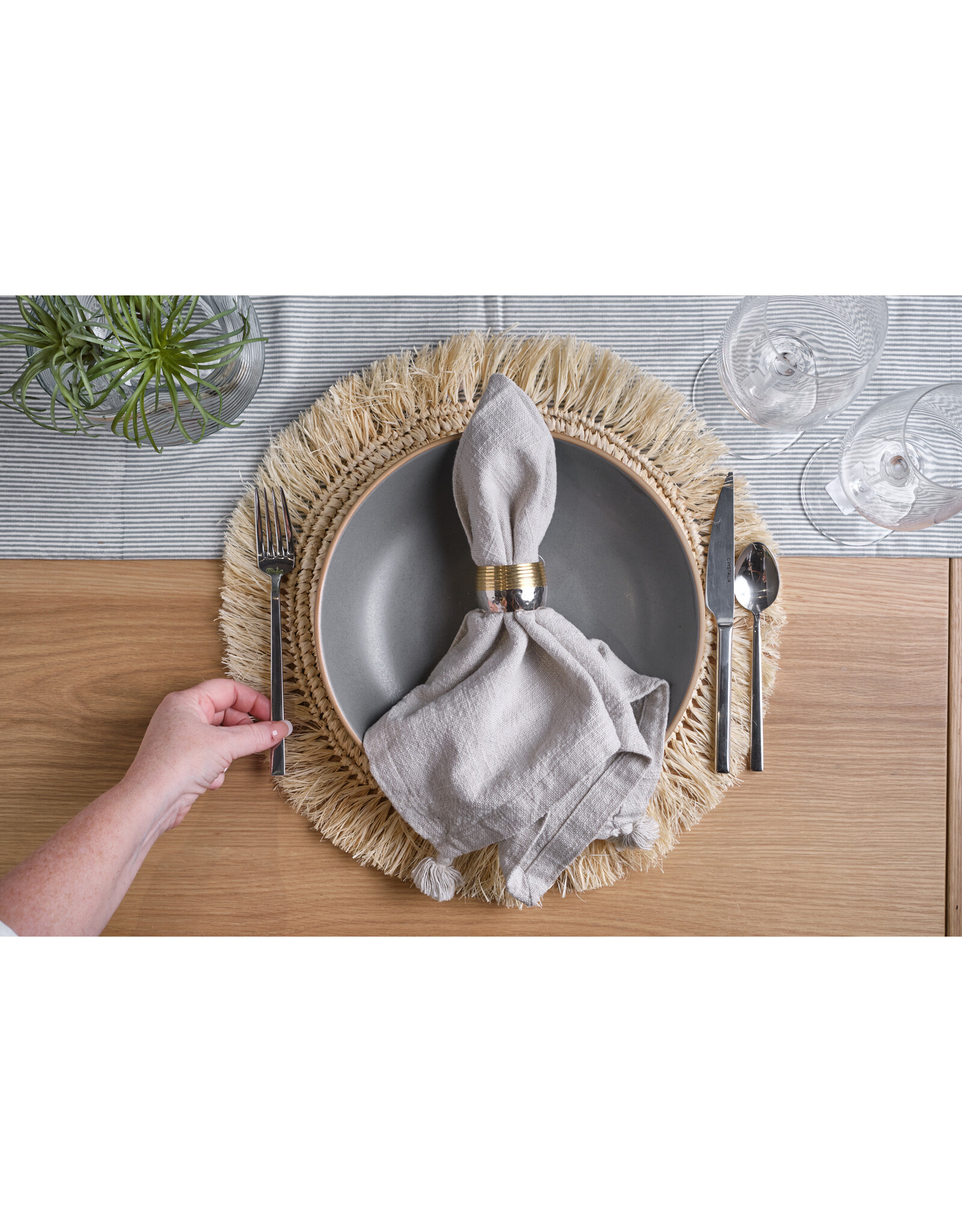 Tassel Napkin - Moonstruck, Set of 6