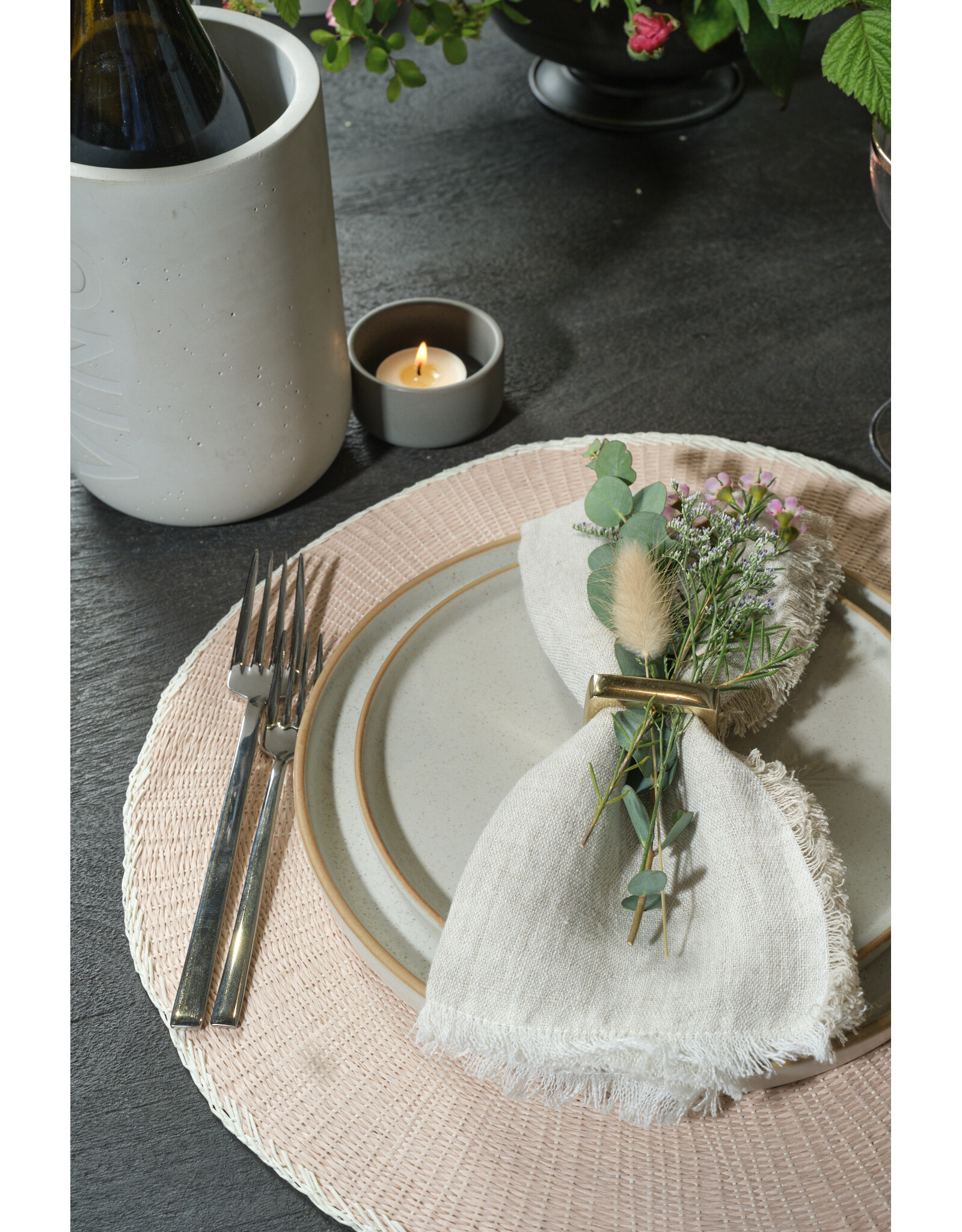 Willa Woven Placement - Pink