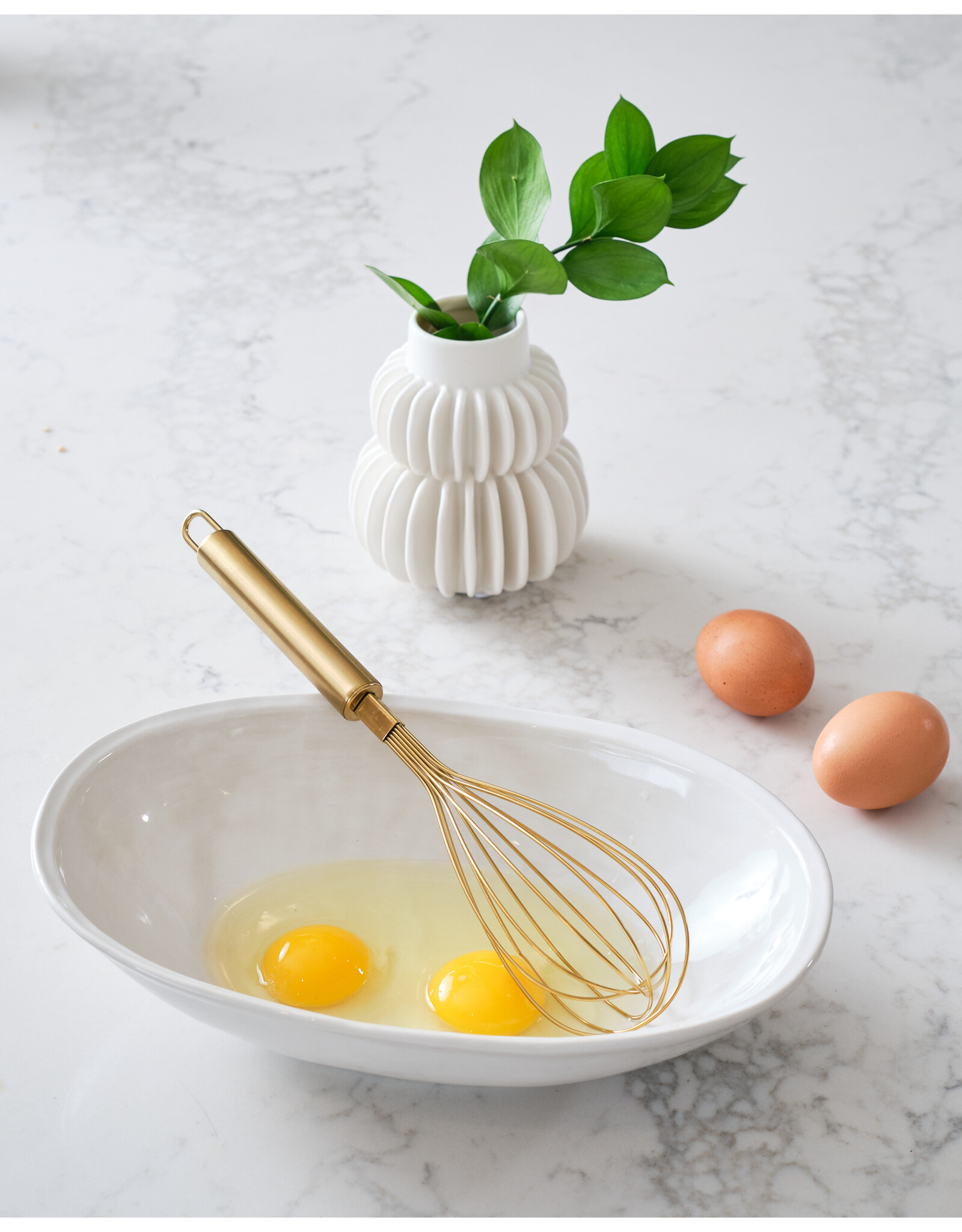 Stainless Steel Whisk, Gold Finish