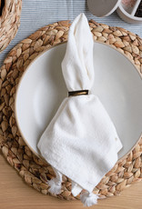 Braided Water Hyacinth Round Placemat