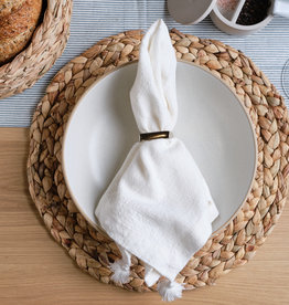 Braided Water Hyacinth Round Placemat