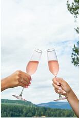 Rose Crystal Champagne Flute