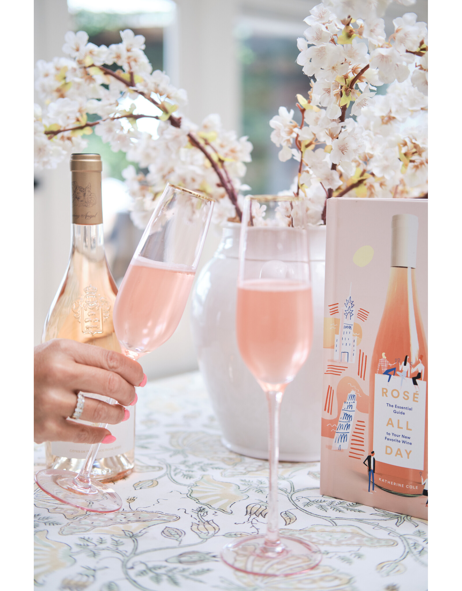 Rose Crystal Champagne Flute