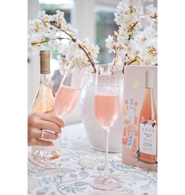 Rose Crystal Champagne Flute