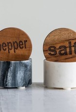 Marble Salt & Pepper Pinch Pots