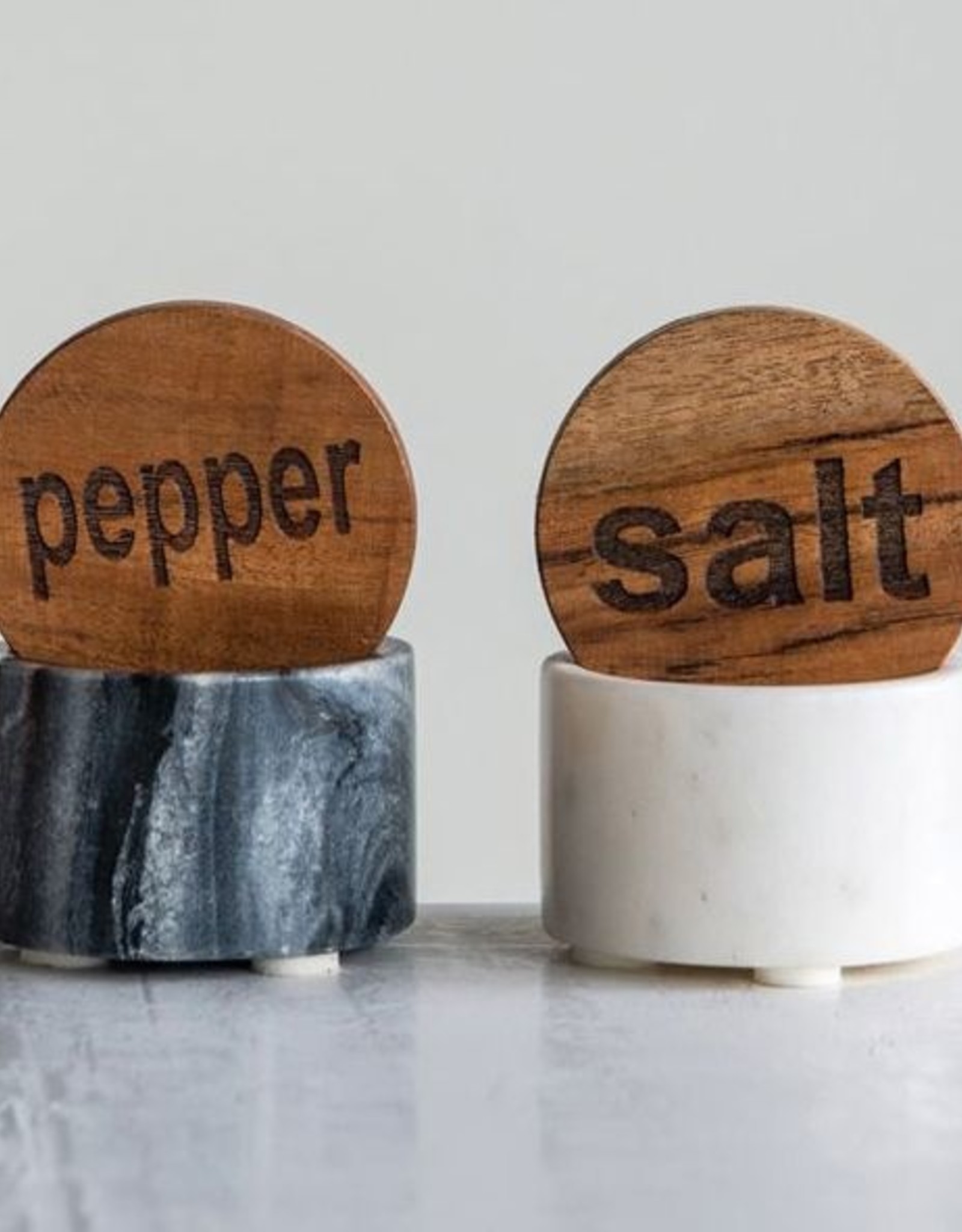Marble Salt & Pepper Pinch Pots