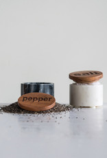 Marble Salt & Pepper Pinch Pots