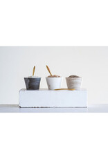 Marble Bowl with Brass Spoon