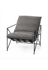 Leonidas Accent Chair, Grey